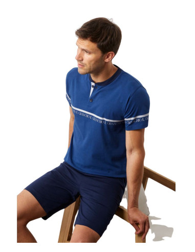 Pigiama uomo corto in jersey di cotone Il Granchio GP1160