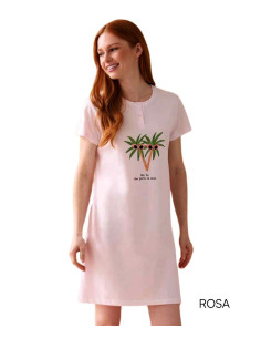Maxi maglia donna a manica corta in jersey di cotone E. Coveri EP5326
