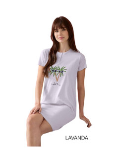 Maxi maglia donna a manica corta in jersey di cotone E. Coveri EP5326 2