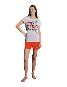 Woman half sleeves cotton jersey pajamas The Devil wears Prada DYD0885 2