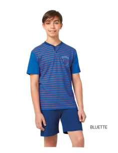 Pigiama corto da ragazzo in jersey di cotone Il Granchietto GP4155