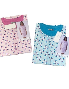 Women's half sleeves cotton jersey nightdress Karelpiu' KE0107 2