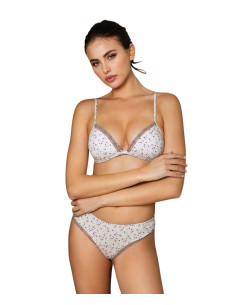 Coordinato donna con triangolo imbottito e slip Jadea 4815