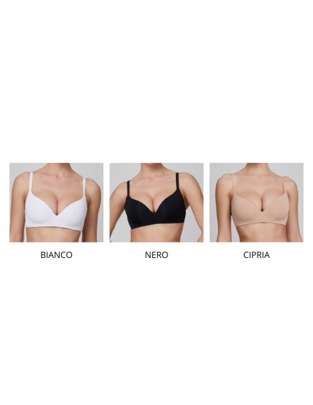 Reggiseno imbottito in micro senza ferretto Jadea Abbraccio