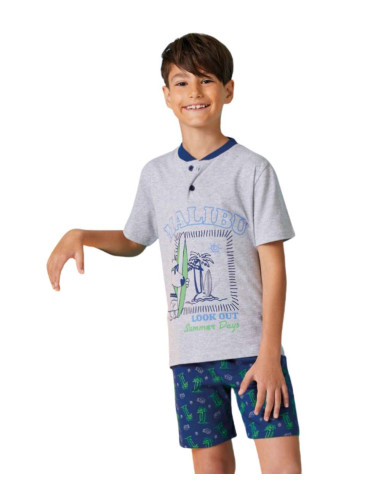 Pigiama corto da bambino in jersey di cotone Il Granchietto GP4150