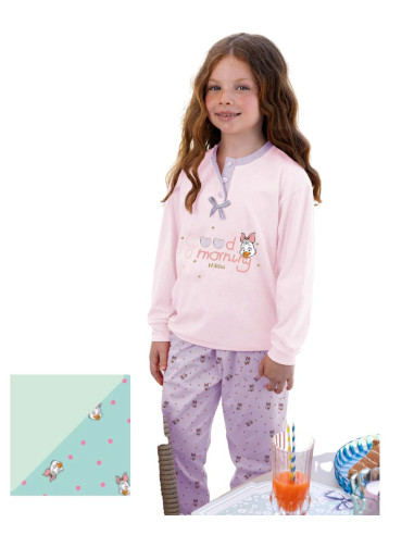 Girl's cotton jersey pajamas Irge IK534
