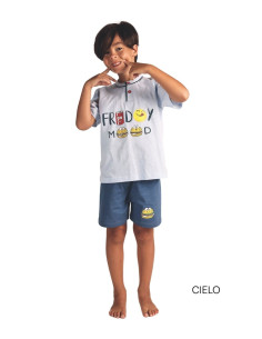 Pigiama corto da bambino in jersey di cotone Gary 2157-3157