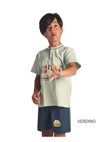 Boy's short cotton jersey pajamas Gary 2157-3157