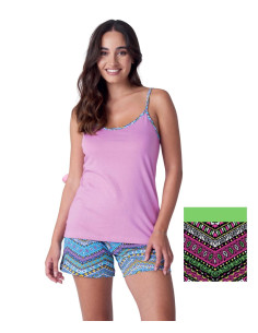 Pigiama donna a spallina e pantaloncino corto Karelpiu' SB0434