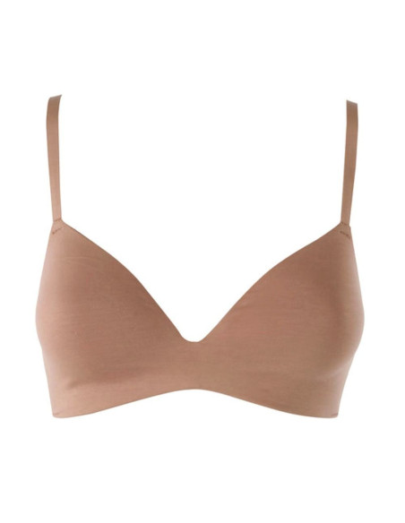 Padded triangle bra in stretch cotton Naturalfit Infiore 771