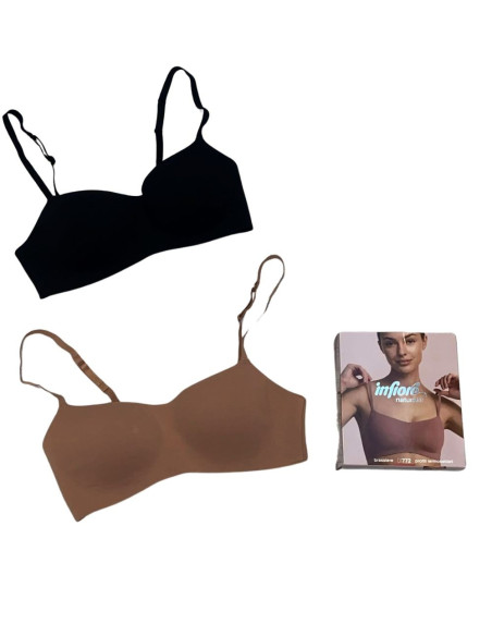 Brassiere imbottita in cotone elasticizzato Naturalfit Infiore 772