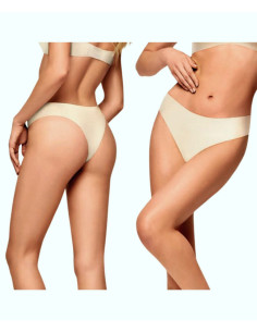 Women's raw-cut stretch cotton brazilian briefs Naturalfit Infiore 776