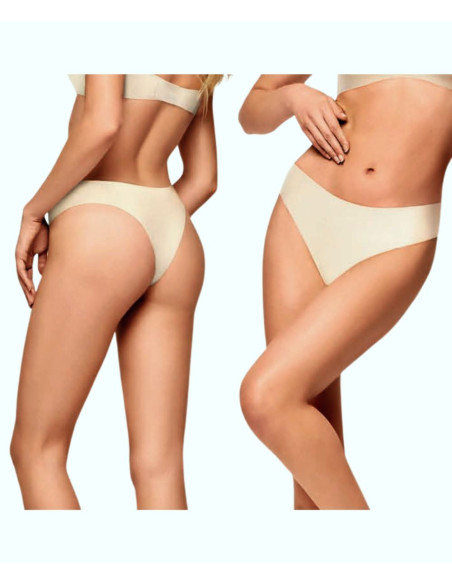 Women's raw-cut stretch cotton brazilian briefs Naturalfit Infiore 776