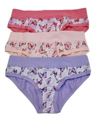 Group 3 women's stretch cotton briefs Emy Lovely Girl 6870D