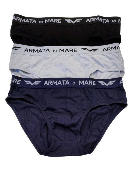 Gruppo 2 slip in cotone elasticizzato Armata di Mare art GT102