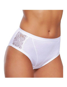 Gruppo 3 slip donna MIDI in cotone modal e pizzo Jadea 533