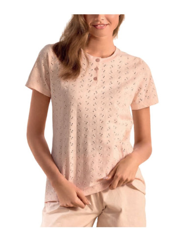 Pigiama donna a manica corta in jersey di cotone Infiore Young YNG654140
