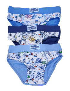 Gruppo 6 slip bambino in cotone elasticizzato Gasolino U3889
