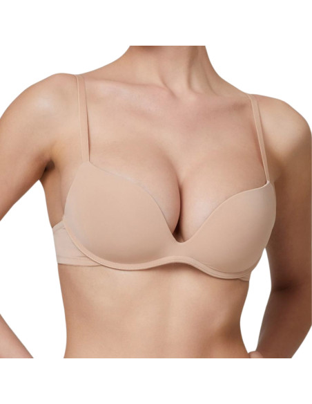 Reggiseno super push-up in micro senza ferretto Jadea Fiamma