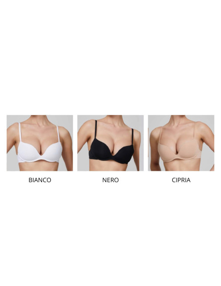 Super push-up microfiber bra without underwire Jadea Fiamma