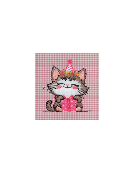 Grembiule asilo bambina Siggi Happy School 33GR4330 Quadri Bianco/Rosa