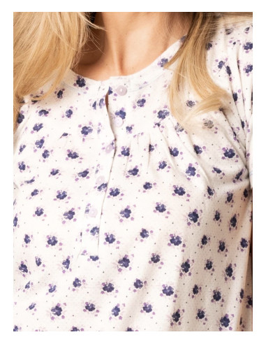 Woman half sleeves calibrated cotton jersey nightdress SieLei PN26