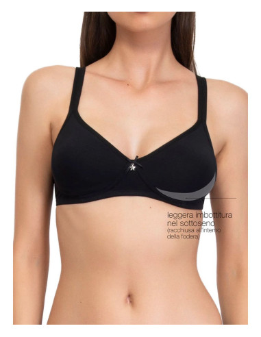 Reggiseno senza ferretto SieLei Natural Cotton 1452