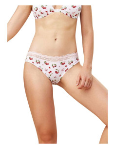 Gruppo 3 slip donna moda in cotone elasticizzato Jadea 6622