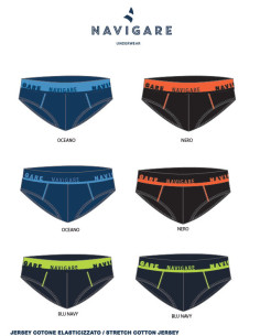 Gruppo 6 slip uomo in cotone elasticizzato Navigare 21595 2