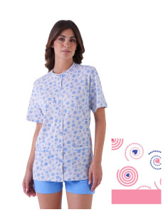 Woman short sleeves cotton opened pajamas Karelpiu' KE0116