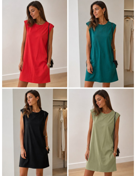 ABITO DONNA CORTO SMANICATO EMOTION 6304