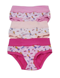 Gruppo 6 slip bambina in cotone elasticizzato Emy B3004