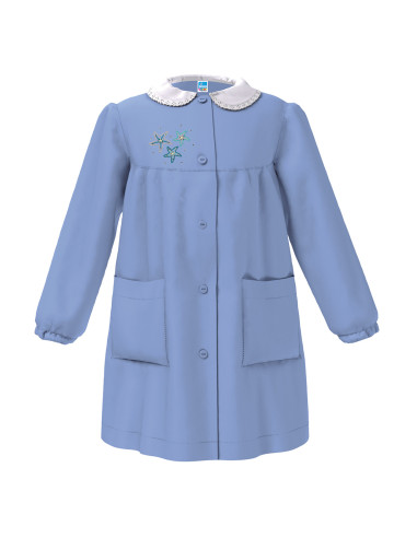Grembiule scuola bambina Siggi Happy School 47GR4383 Celeste