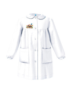 Girl smock for school Siggi Happy School 33GR4364 White