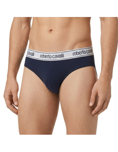 Gruppo 3 slip uomo in cotone elasticizzato Roberto Cavalli WSO00G