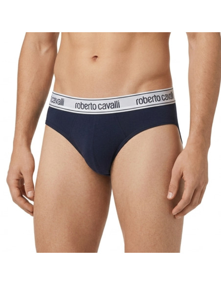 Gruppo 3 slip uomo in cotone elasticizzato Roberto Cavalli WSO00G