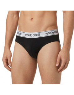Gruppo 3 slip uomo in cotone elasticizzato Roberto Cavalli WSO00G