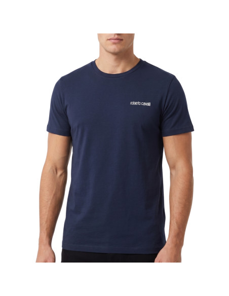 Gruppo 2 t-shirt uomo girocollo in cotone elasticizzato Roberto Cavalli WSO00E