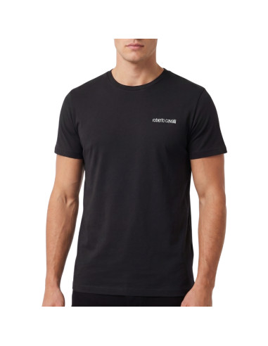 Group 2 men's stretch cotton round neck t-shirt Roberto Cavalli WSO00E