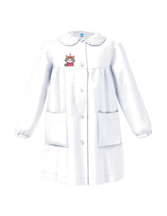 Girl smock for asylum Siggi Happy School 33GR4330 White