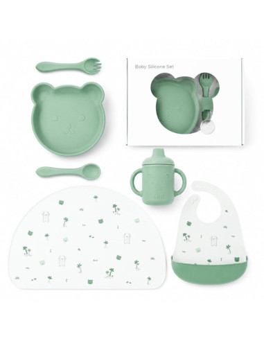SET PAPPA SVEZZAMENTO IN SILICONE...