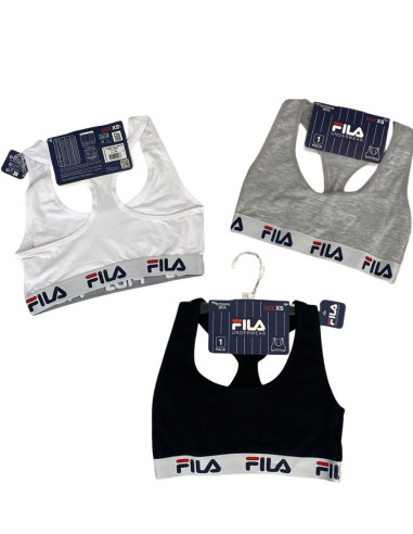 Brassiere sportiva donna in cotone elasticizzato Fila FU6042