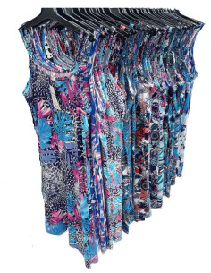 Woman thin straps cotton jersey sundress Aertre 373/35 2