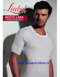 Maglia uomo Liabel con collo dolcevita liscio in misto lana liscia art 5136-153