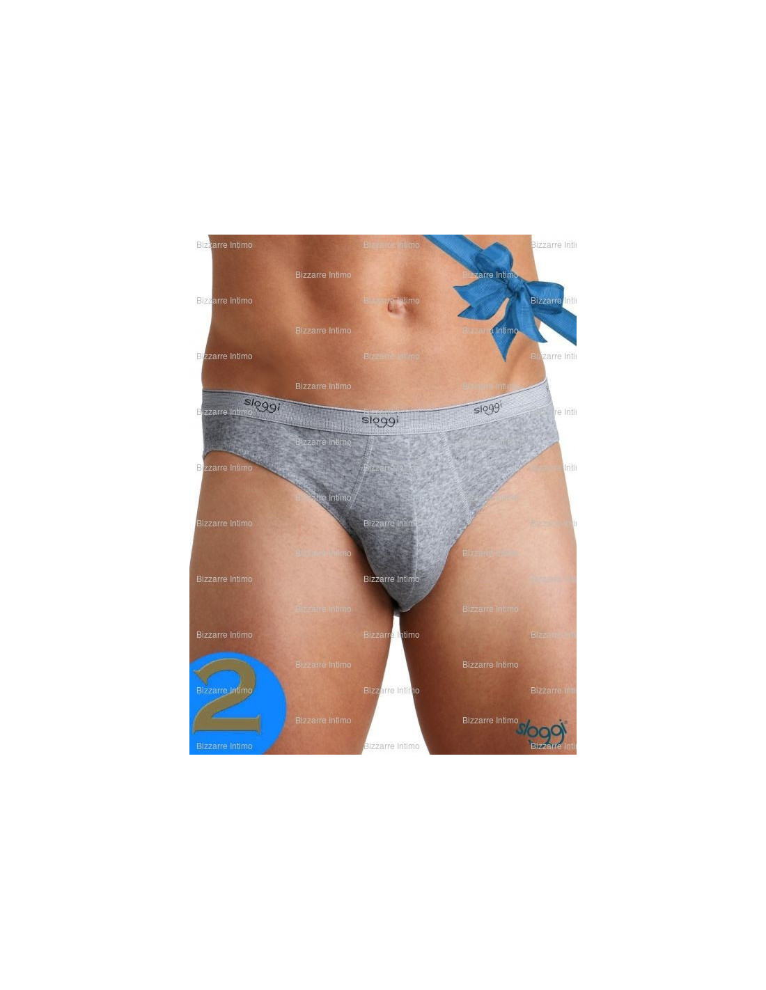 Group 2 briefs Sloggi art Basic MINI - Group of 2 elastic cotton MINI men's  briefs.Comp: 95% cotton, 5% elastan Sizes:3\u003dXS4\u003dS5\u003dM6\u003dL7\u003dXL - Sloggi Men - Sloggi  Uomo - Bizzarre Intimo