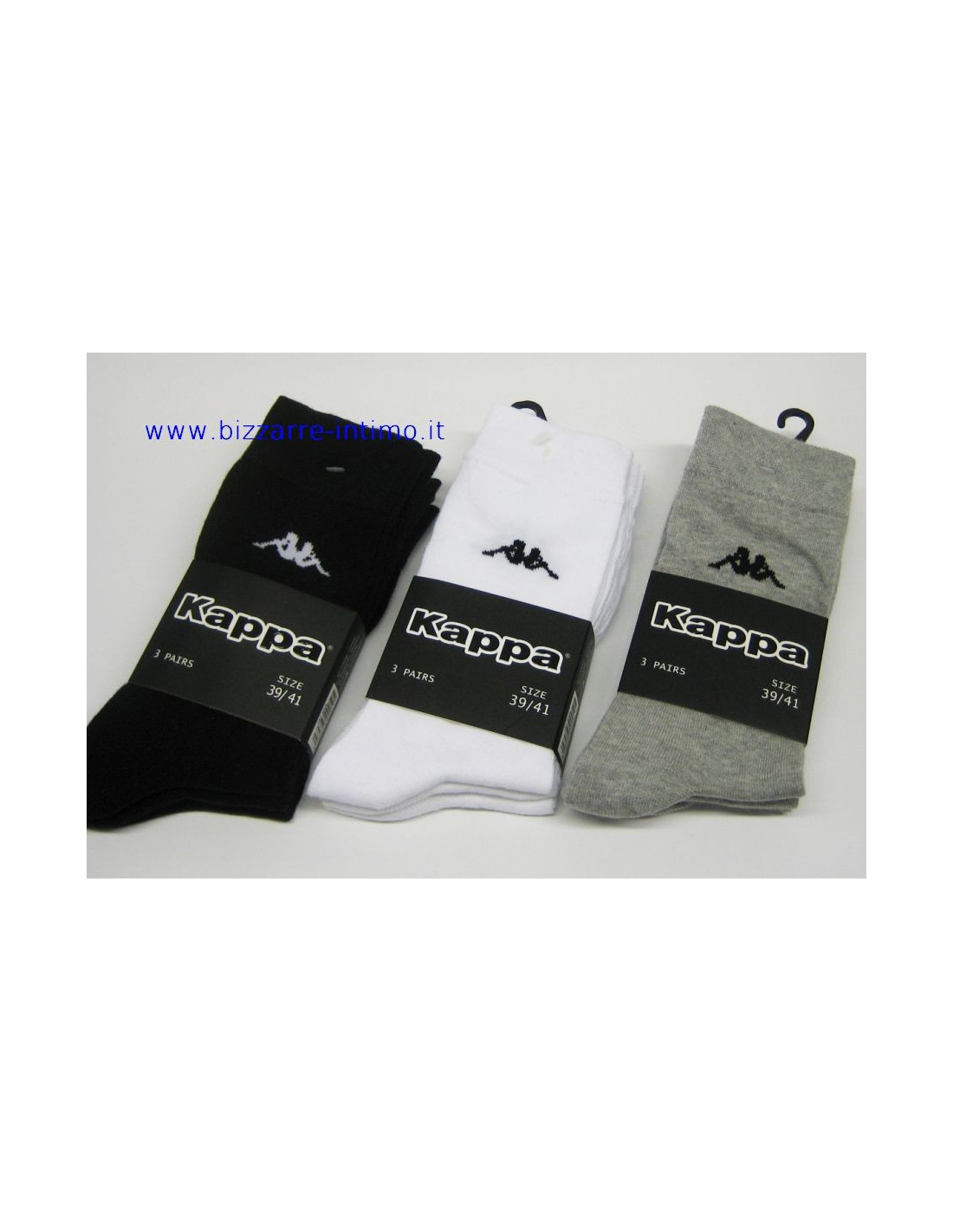 K546 3 Pairs Socks short Unisex Cotton Kappa Art