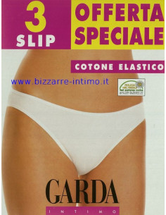 Gruppo 3 slip donna in cotone elasticizzato Garda 3900