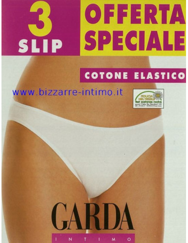 Gruppo 3 slip donna in cotone elasticizzato Garda 3900