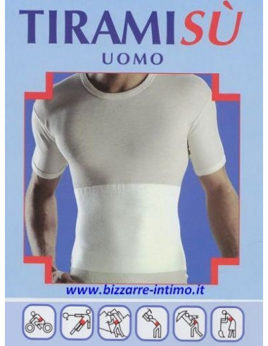 Maglia uomo con fascia lombare Liabel Tiramisù 5140-813
