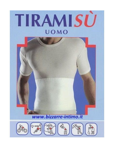 Maglia uomo con fascia lombare Liabel Tiramisù 5140-813